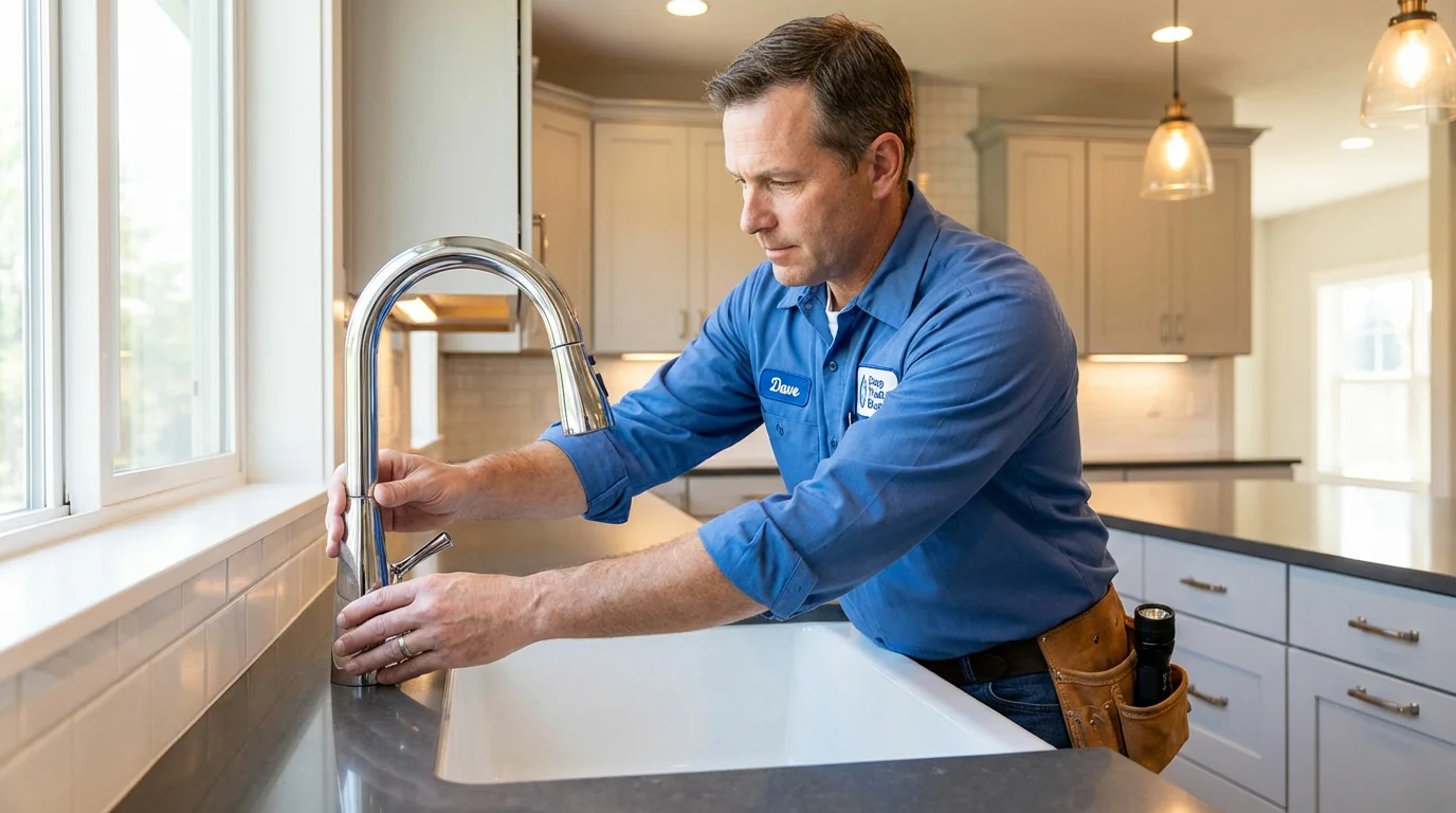 Kitchen faucet installation by Johns Plumbing LLC in Moonachie